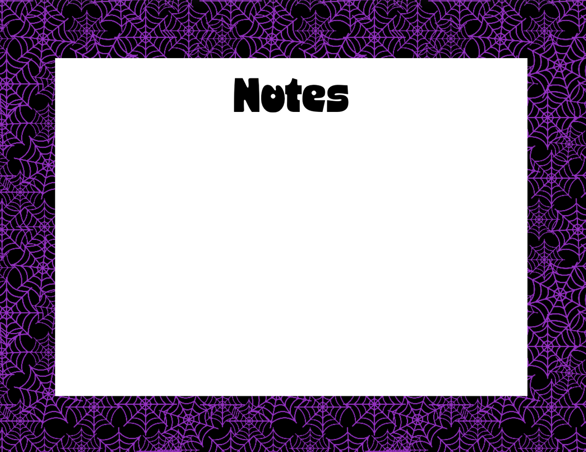 Seasonal Notepads-Fall/Halloween