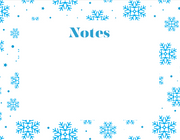Seasonal Notepads-Winter/Christmas