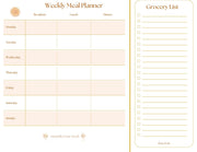 Meal Planner/Grocery List Set with Pen