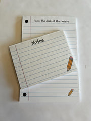 Personalized Teacher Notepads